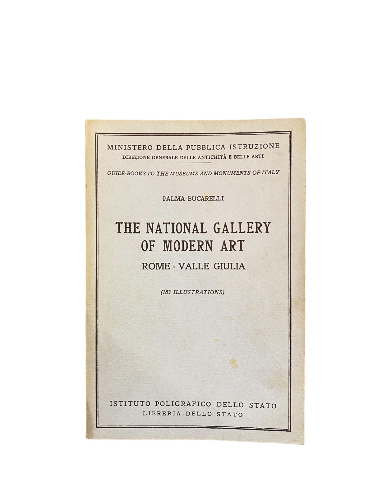 3159 Palma Bucarelli THE NATIONAL GALLERY OF MODERN ART: ROME - VALLE GIULIA
