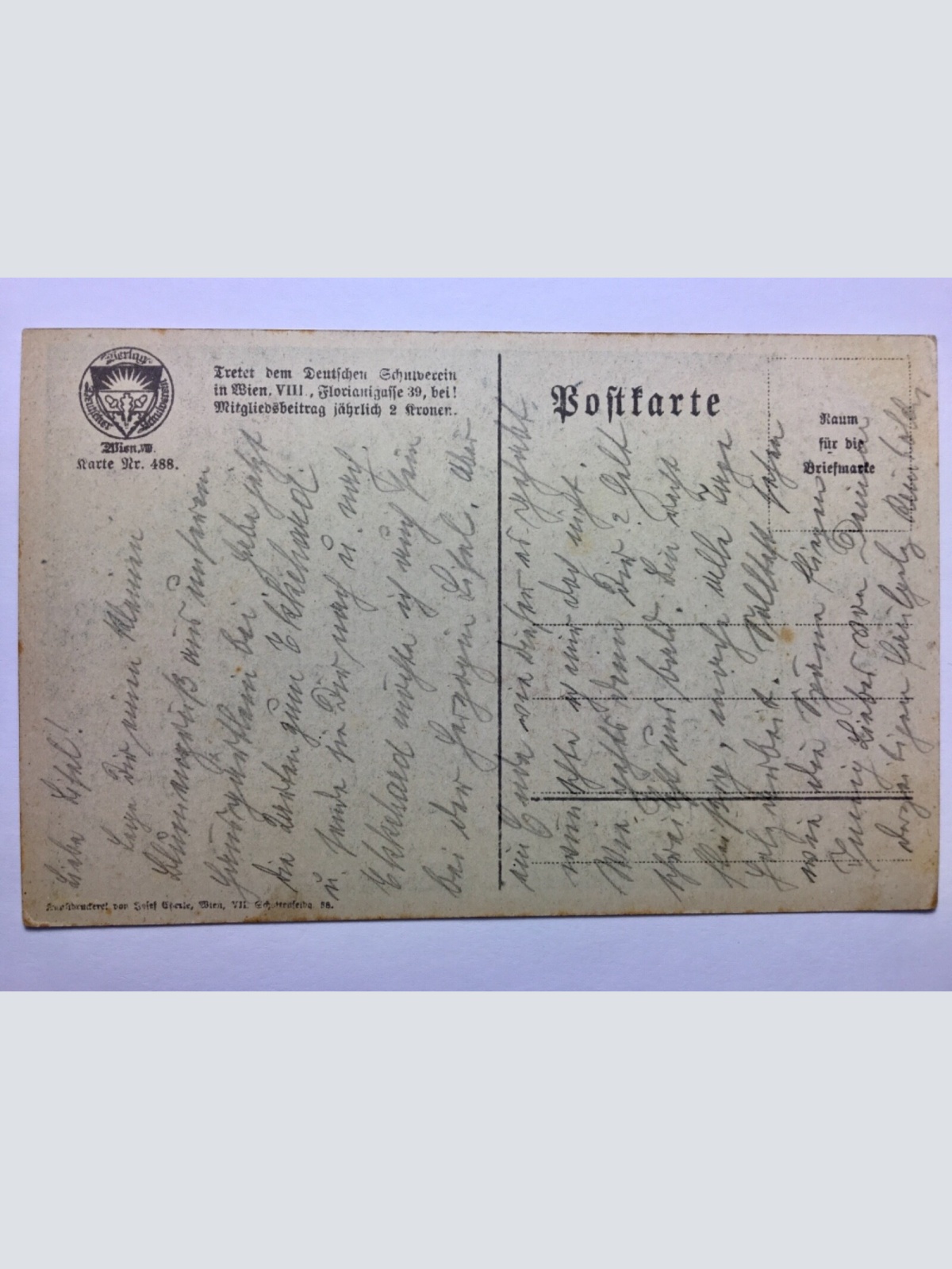 Deutscher Schulverein - Umarmung d. Herzogin (Scheffel) / Künstlerkarte 30145 TH