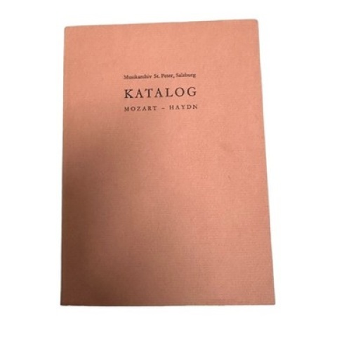 1719 Manfred Hermann Schmid KATALOG Erster Teil  MOZART - HAYDN