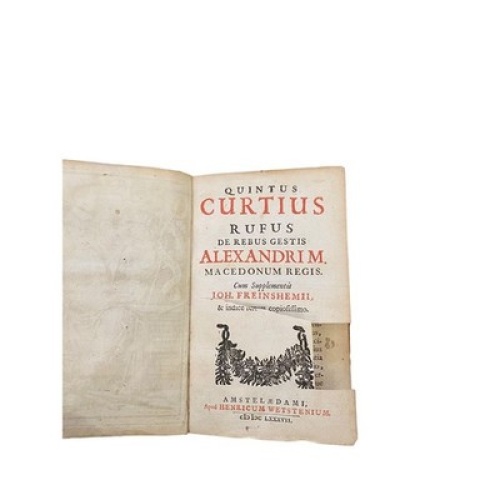 6086 Quintus Curtius Rufus DE REBUS GESTIS ALEXANDRI M. MACEDONUM REGIS HC+Abb