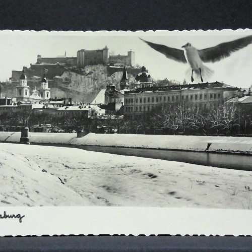 Salzburg Winter Schnee Festung Hohensalzburg JW165844