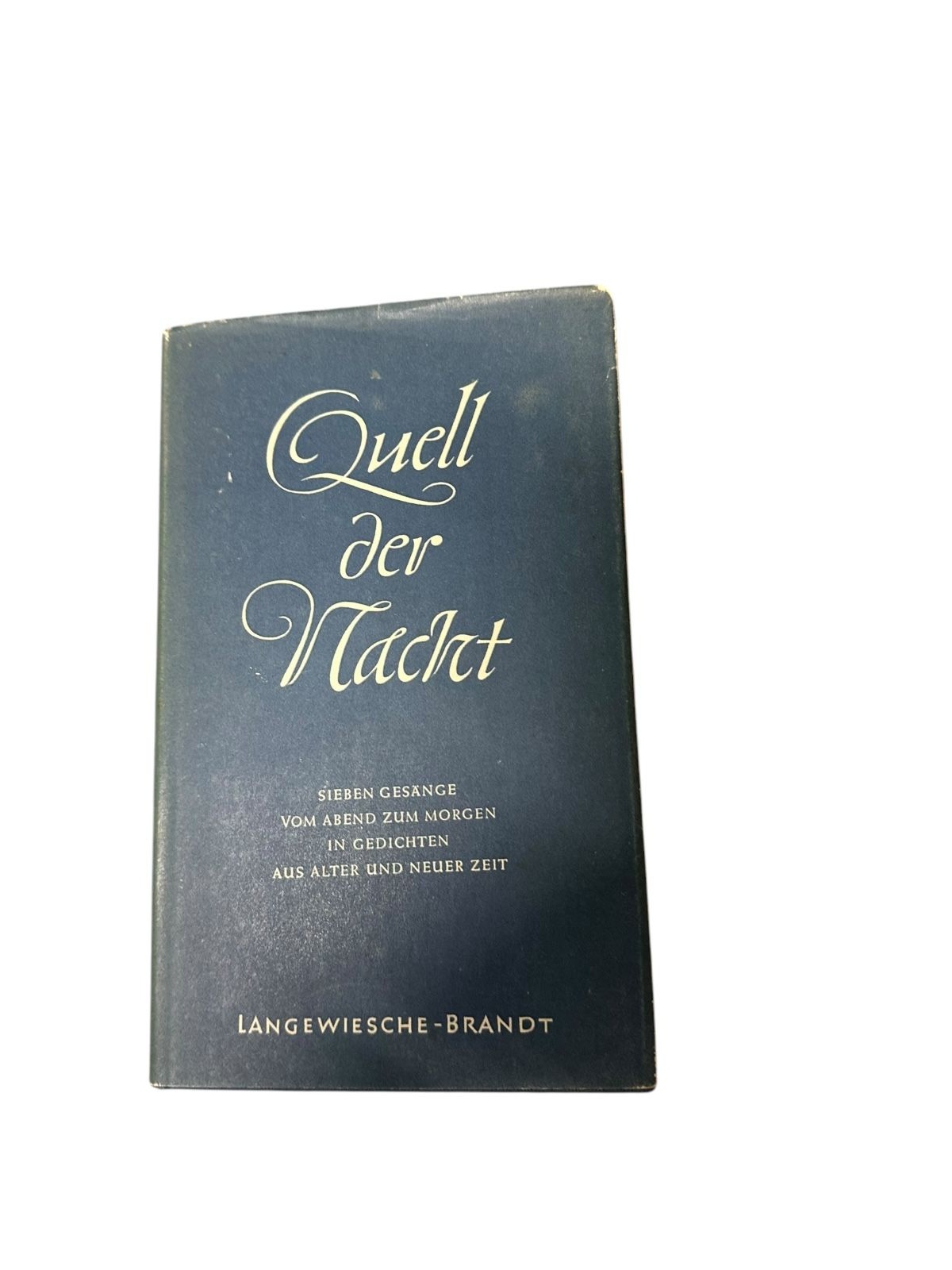 7767 Hartfrid Voß QUELL DER NACHT Sieben Gesänge vom Abend zum Morgen in