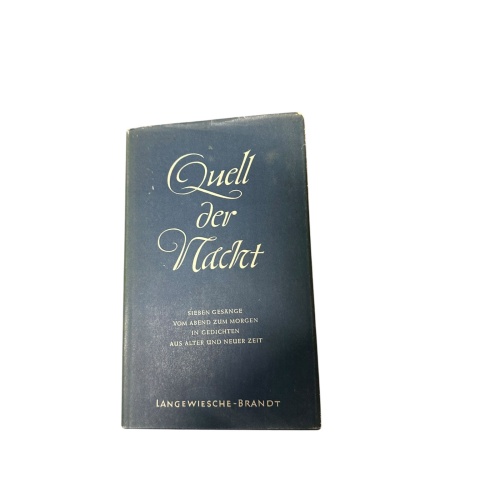 7767 Hartfrid Voß QUELL DER NACHT Sieben Gesänge vom Abend zum Morgen in