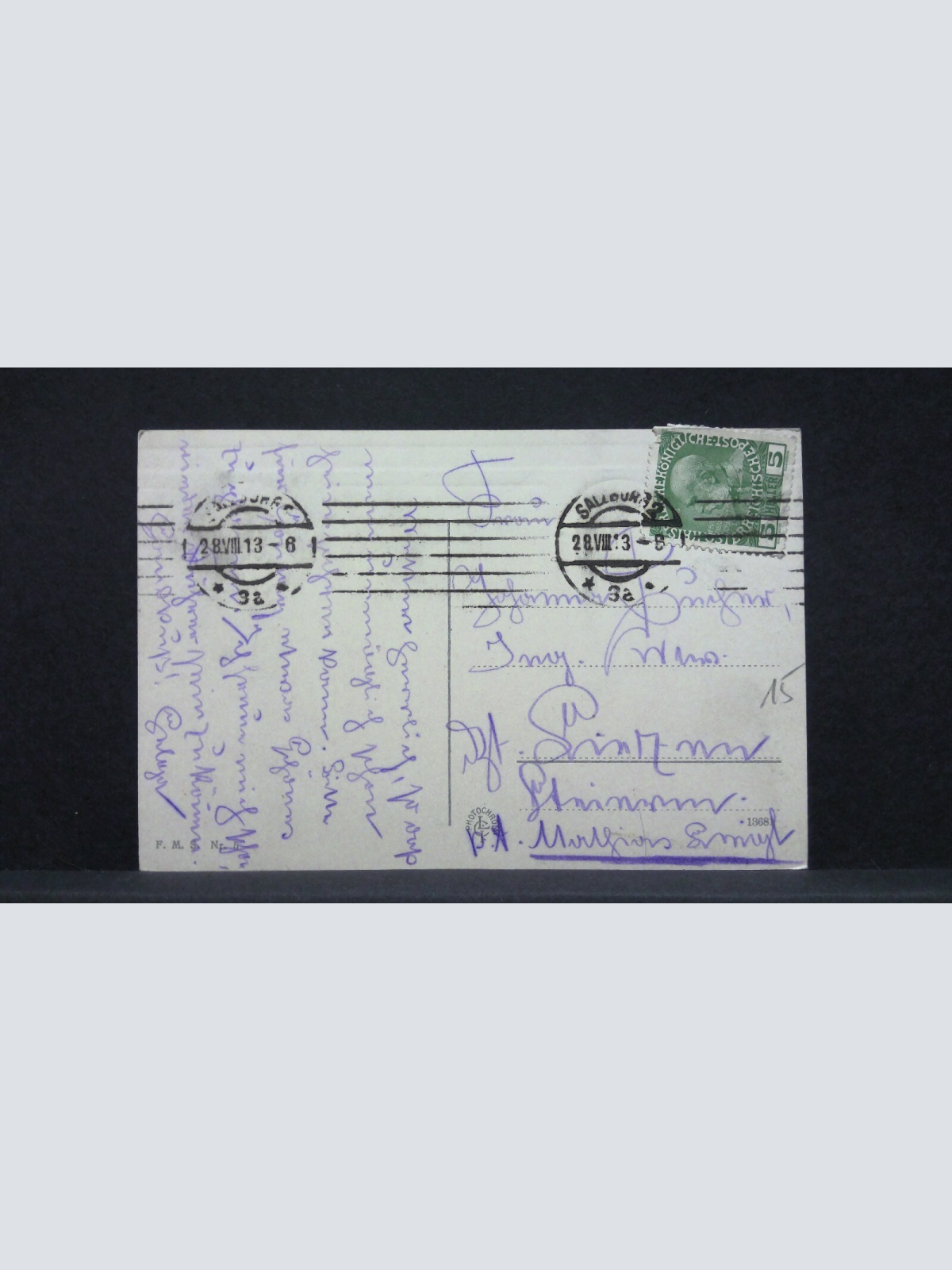 Salzburg Karolinenbrücke mit Justizpalast und Festung Hohensalzburg JW165829