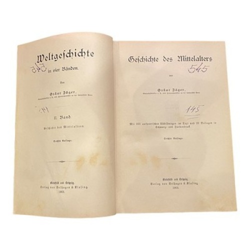1162 Oskar Jäger GESCHICHTE DES MITTELALTERS HC + ABBILDUNGEN