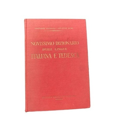 4422 Constante Lazzioli NOVISSIMO DIZIONARIO DELLE LINGUE ITALIANA E TEDESCA HC