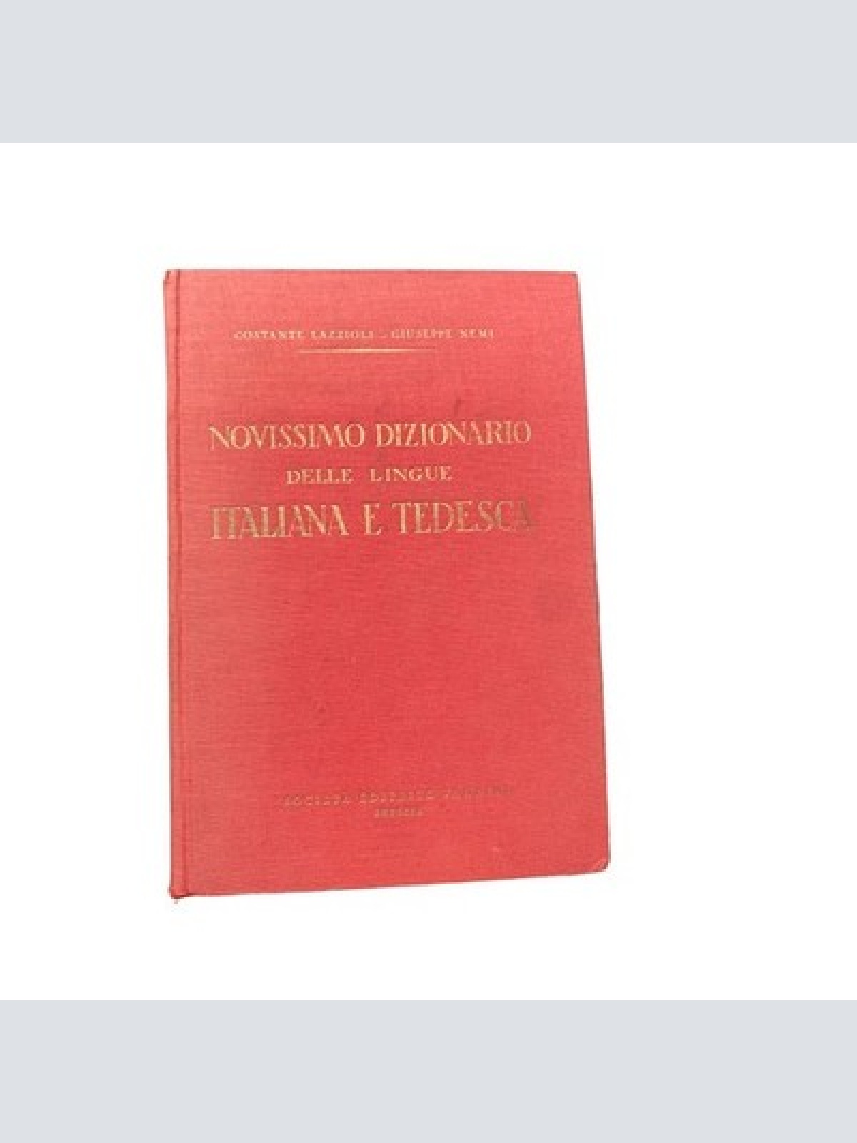 4422 Constante Lazzioli NOVISSIMO DIZIONARIO DELLE LINGUE ITALIANA E TEDESCA HC