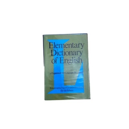 5592 ELEMENTARY DICTIONARY OF ENGLISH EIN EINSPRACH. GRUNDWÖRTERBUCH F D SCHULE