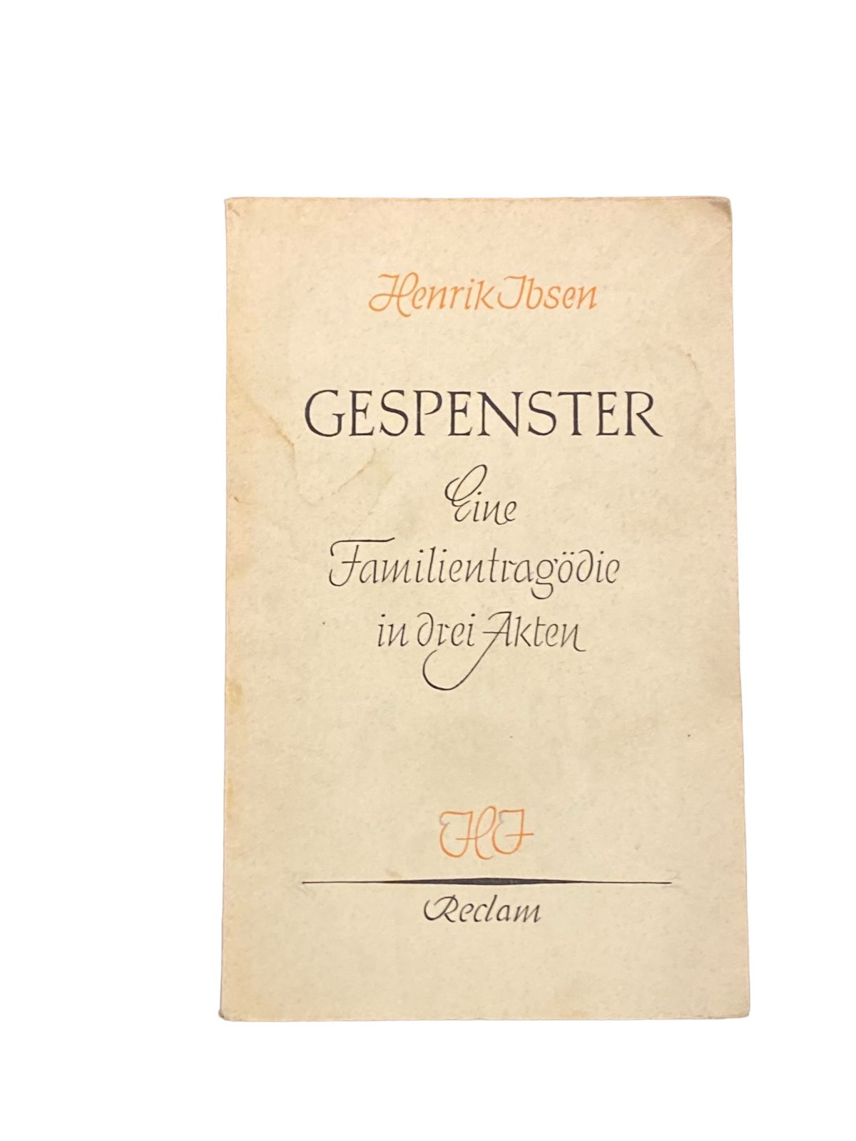 3720 Henrik Ibsen GESPENSTER: EINE FAMILIENTRAGÖDIE IN DREI AKTEN