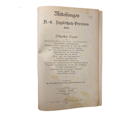 1169 Niederösterreichischer Jagdschutzverein MITTEILUNGEN DES N.-Ö. JAGDSCHUTZ..