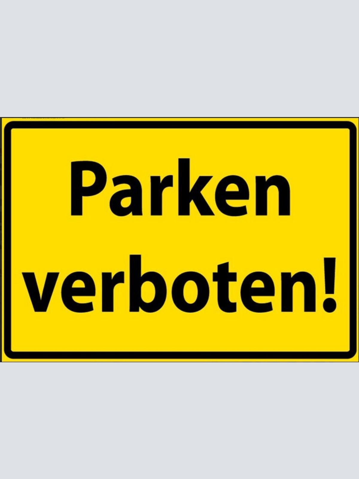 Nostalgie spruch schild auto parken verboten 20x30
