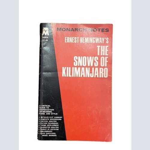 2643 Austin Fowler ERNEST HEMINGWAY'S THE SNOWS OF KILIMANJARO