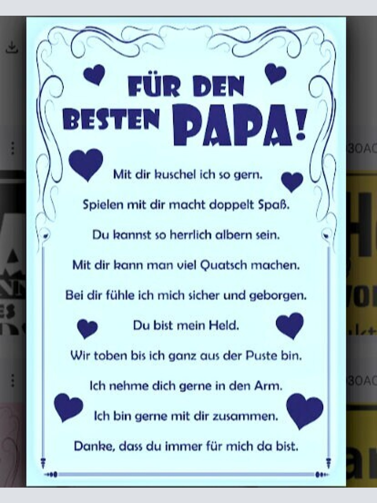 Nostalgie spruch schild familie für den besten papa 20x30