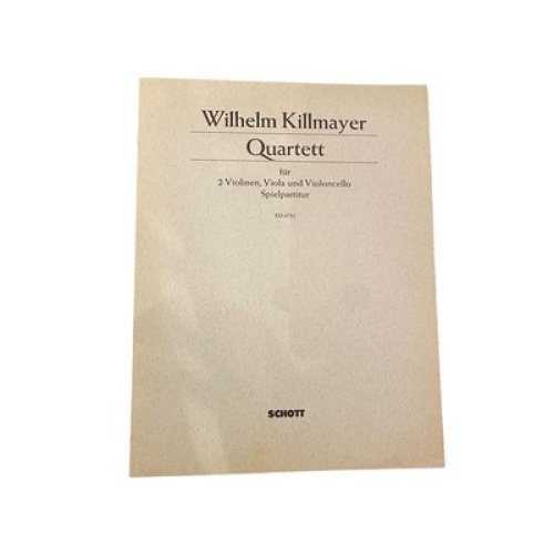 3212 Wilhelm Killmayer QUARTETT FÜR 2 VIOLINEN, VIOLA UND VIOLONCELLO +Abb