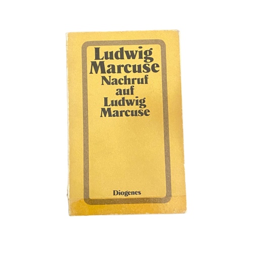 5641 Ludwig Marcuse NACHRUF AUF LUDWIG MARCUSE DIOGENES