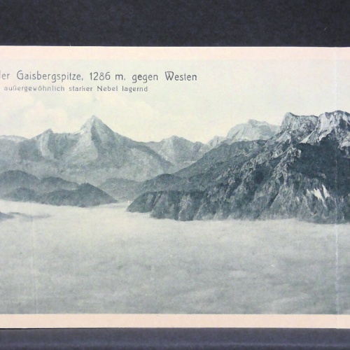 Porträtkarte Aussicht von Gaisbergspitze gegen Westen JW165823
