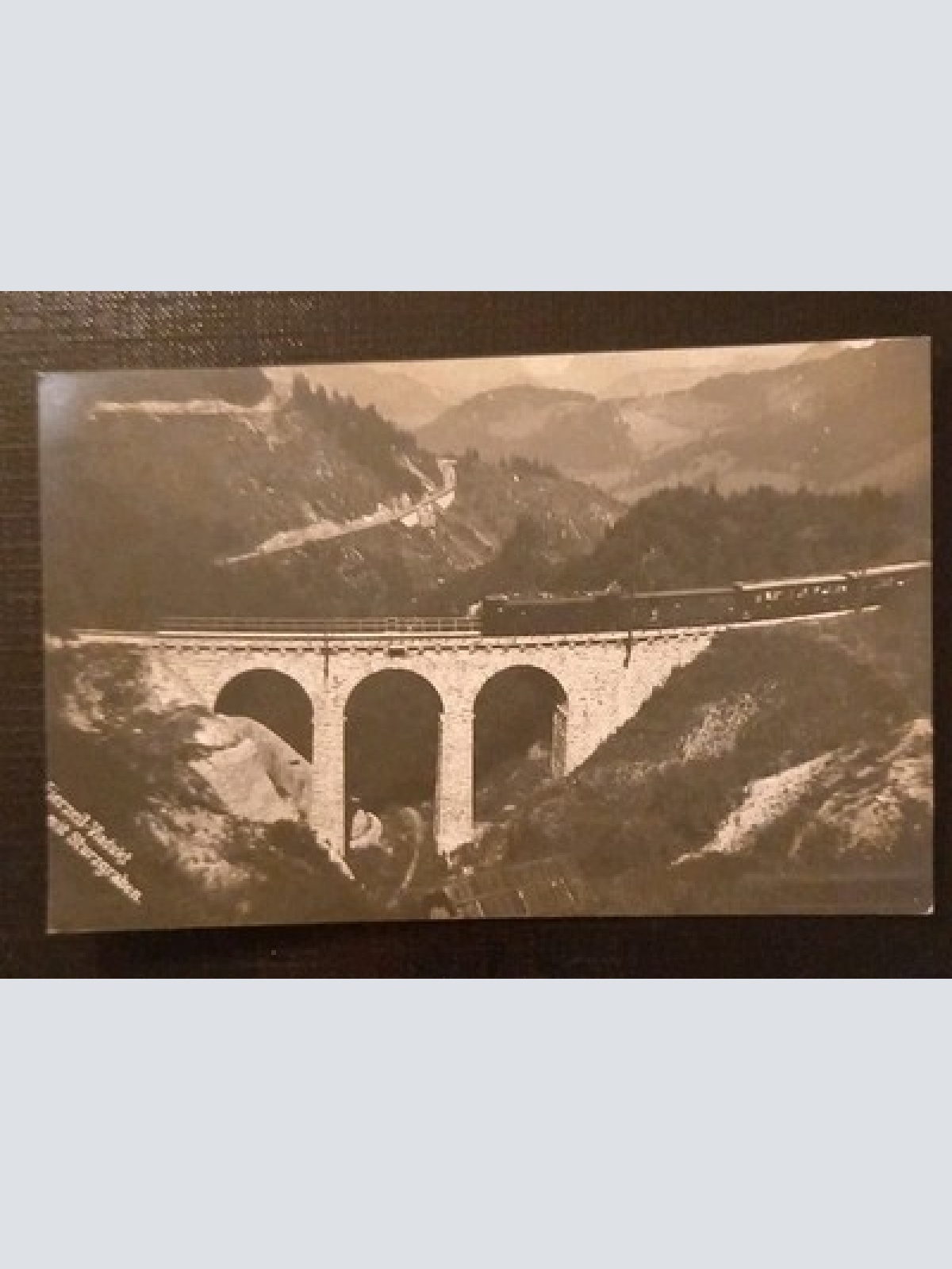 Eisenbahn Viadukt Mit Sturzgraben Gr 8389 K