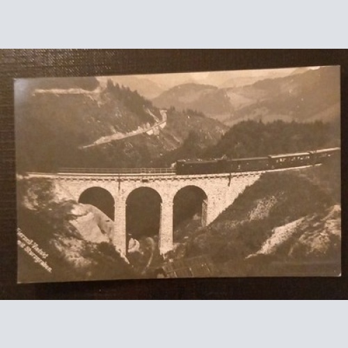 Eisenbahn Viadukt Mit Sturzgraben Gr 8389 K