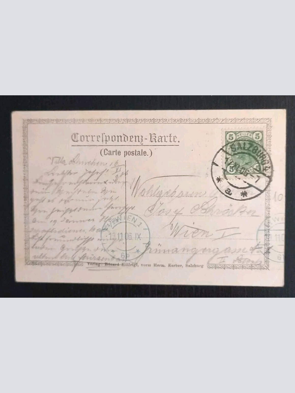 Salzburg Mirabellgarten Mit Festung 600354A gr K