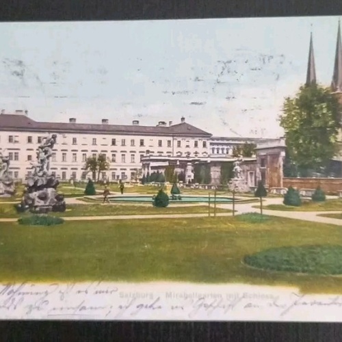 Salzburg Mirabellgarten Mit Schloss 600399A gr K