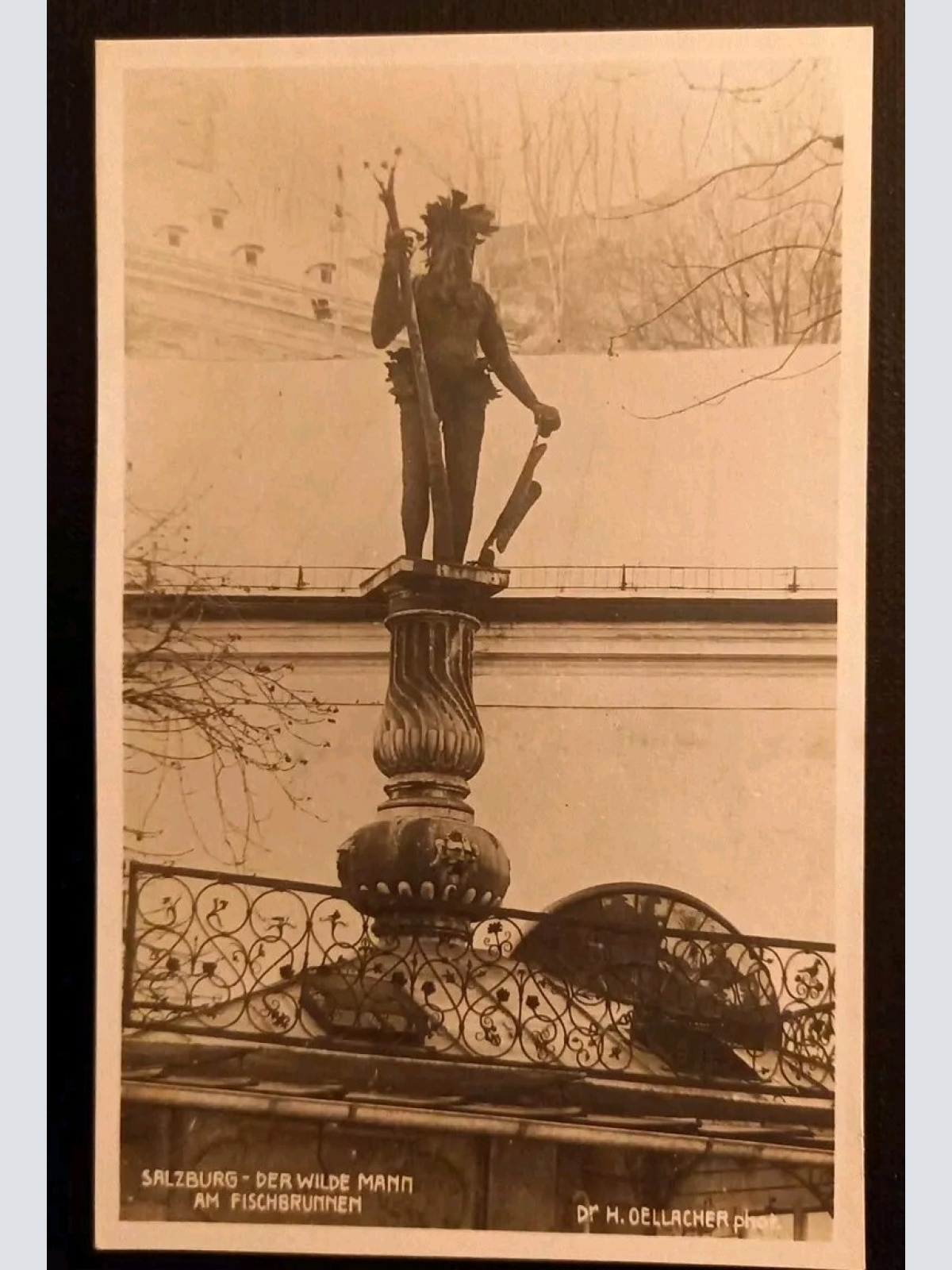 Salzburg Der Wilde Mann Am Fischbrunnen 165894 gr K