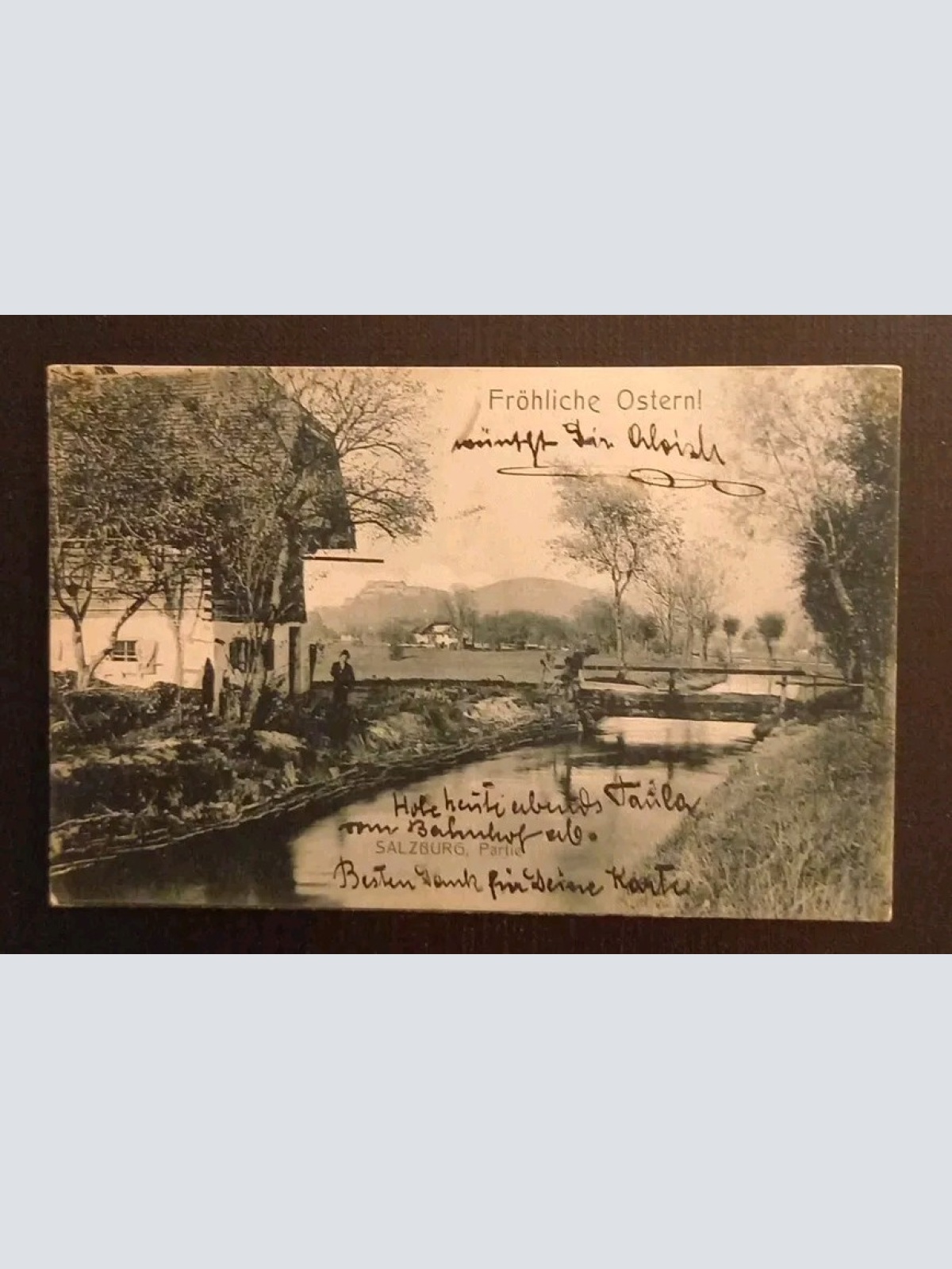 Salzburg Festung Mann Haus Bach 600388 gr K