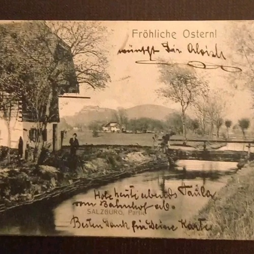 Salzburg Festung Mann Haus Bach 600388 gr K