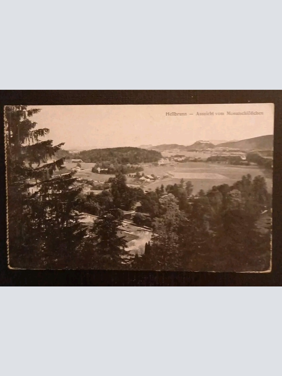 Salzburg Hellbrunn Vom Monatschlößchen 165369A gr K