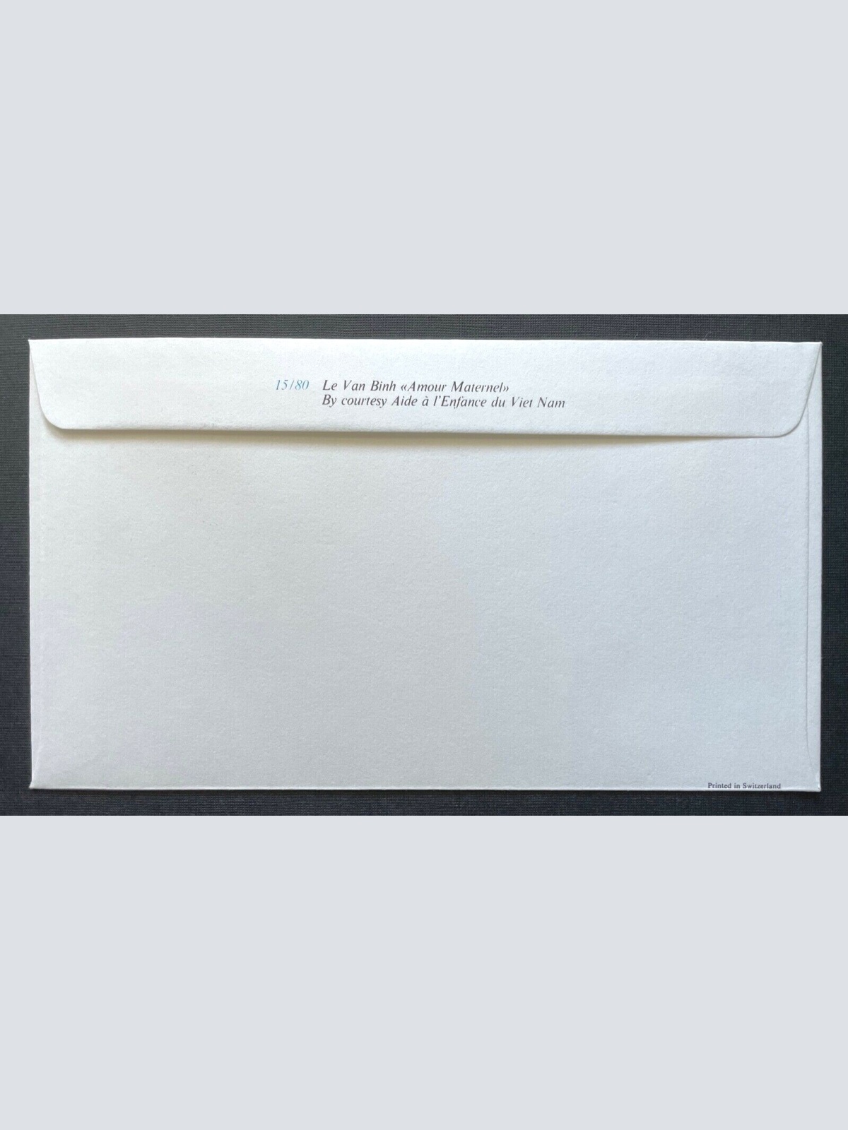 Brief Unicef FDC Flagge Vietnam Amour Maternel Van Binh ca.16,4x9,3cm 410300 PR