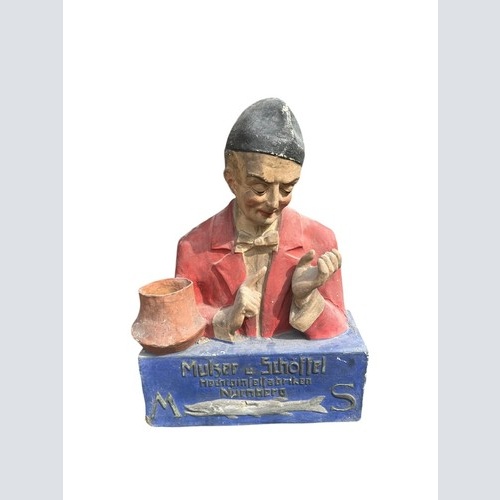 Mulzer & Schöffel Hechtpinselfabrik Nürnberg Hecht Rarität Aufsteller  68x48