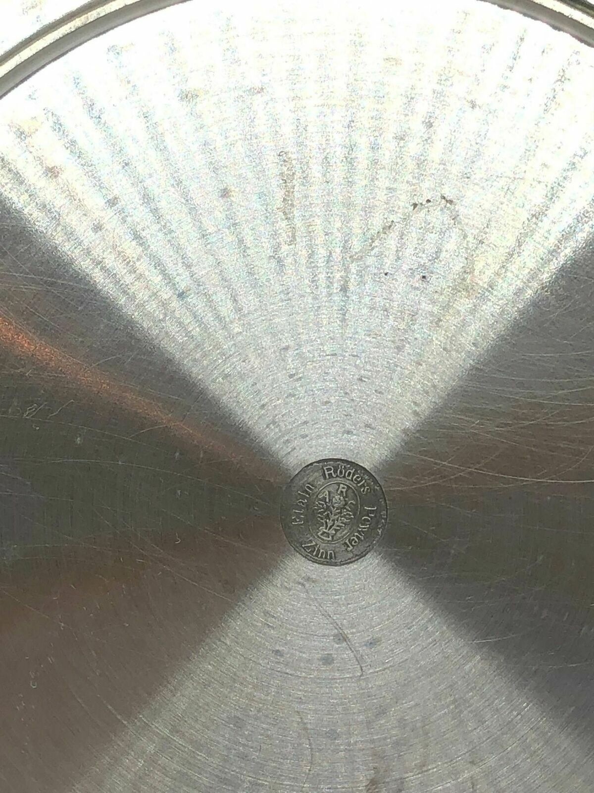 Zinnteller Pferdekopf Pferde Etain Röders Zinn ca. 22 cm ca. 500g 50006