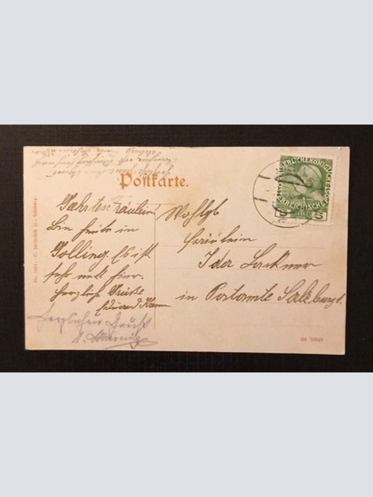 Golling Von St Nikolaus Salzburg Gr1 J 5565