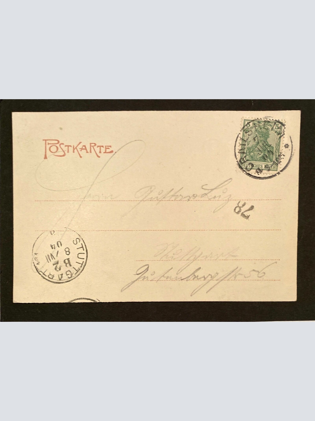 Crailsheim Jagst Brücke mit Postamt   80247