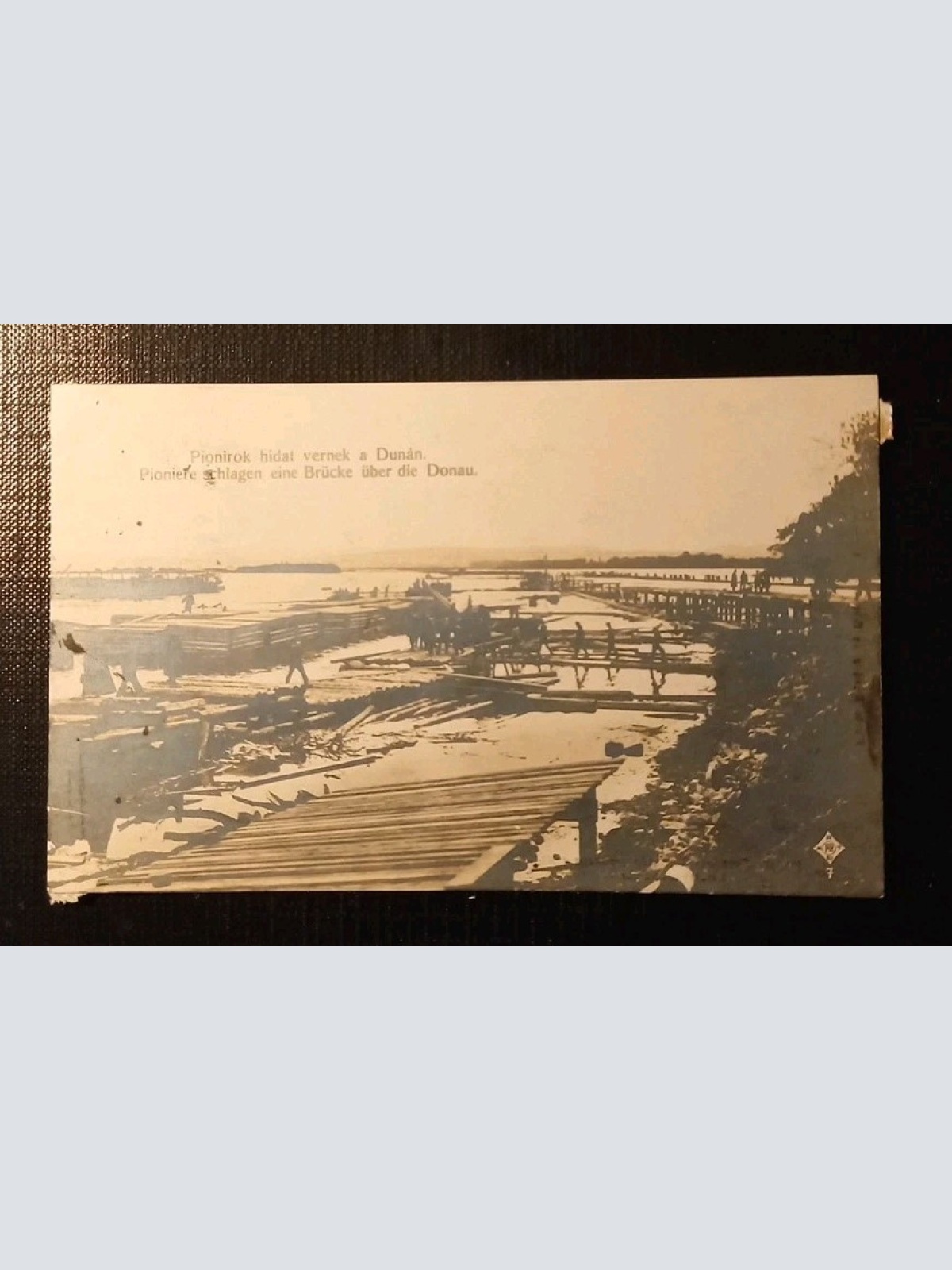 Pioniere Schlagen Eine Brücke Über Die Donau 170087 H Gr