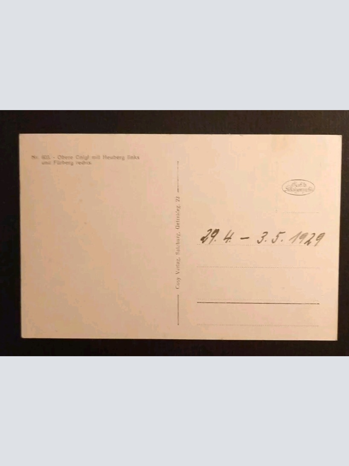 Salzburg Gnigl Mit Heuberg Und Fürberg 600708A gr K