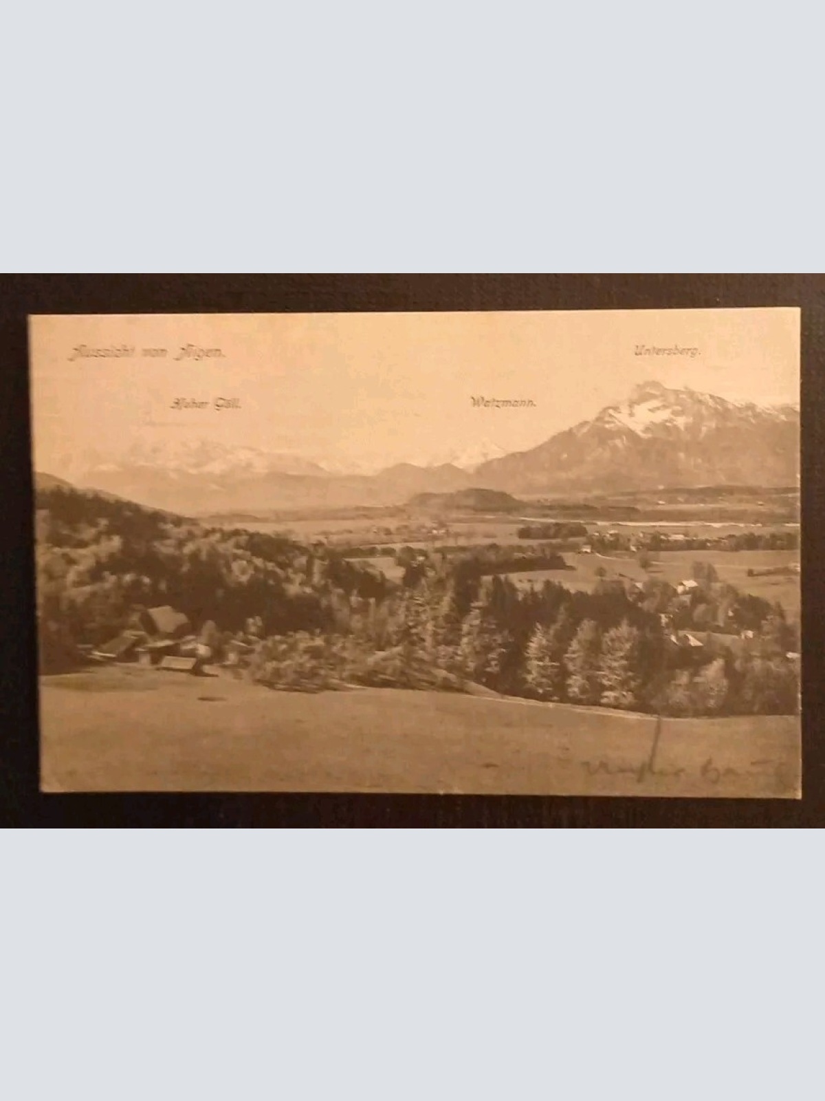 Salzburg Aigen Hoher Göll Watzmann Untersberg 600713A gr K
