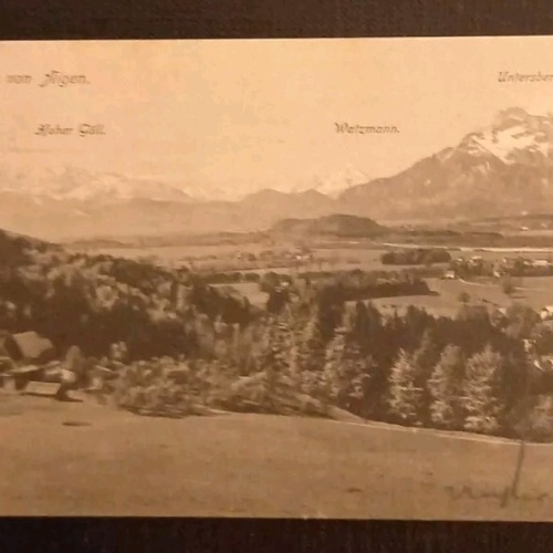 Salzburg Aigen Hoher Göll Watzmann Untersberg 600713A gr K