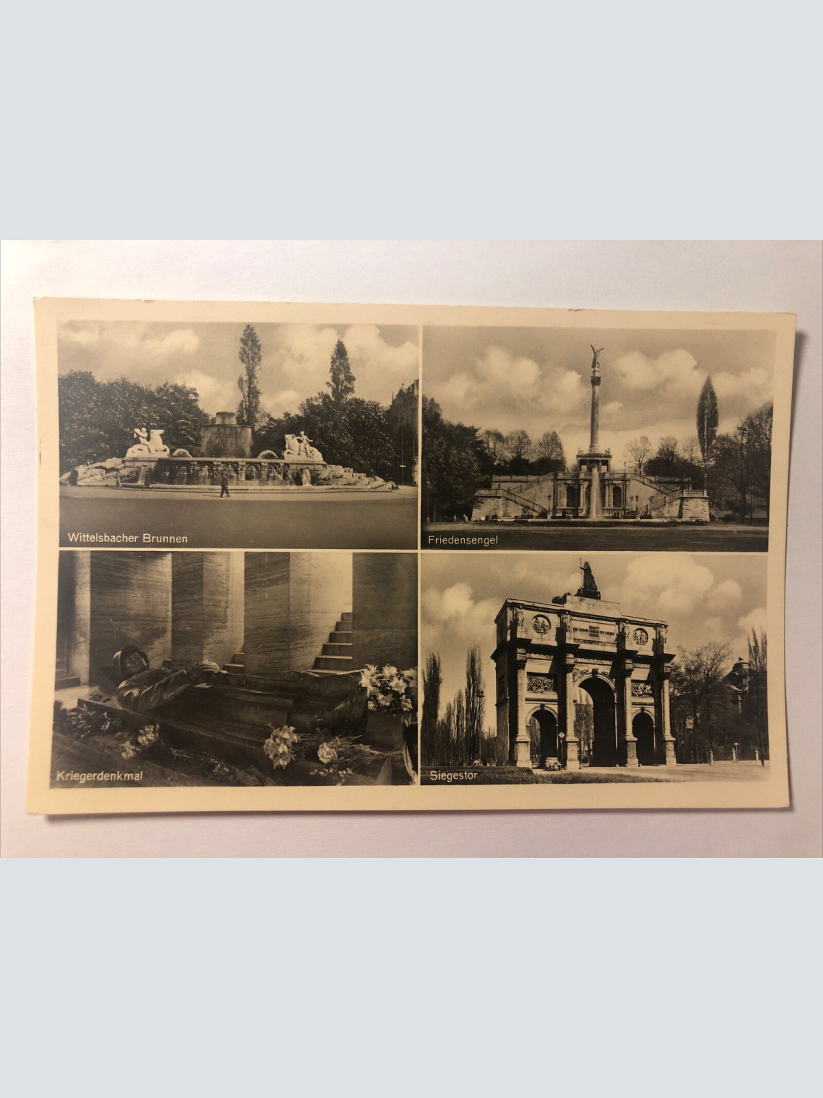 Wittelsbacher Brunnen, Friedensengel, Kriegerdenkmal und Siegestor 20344