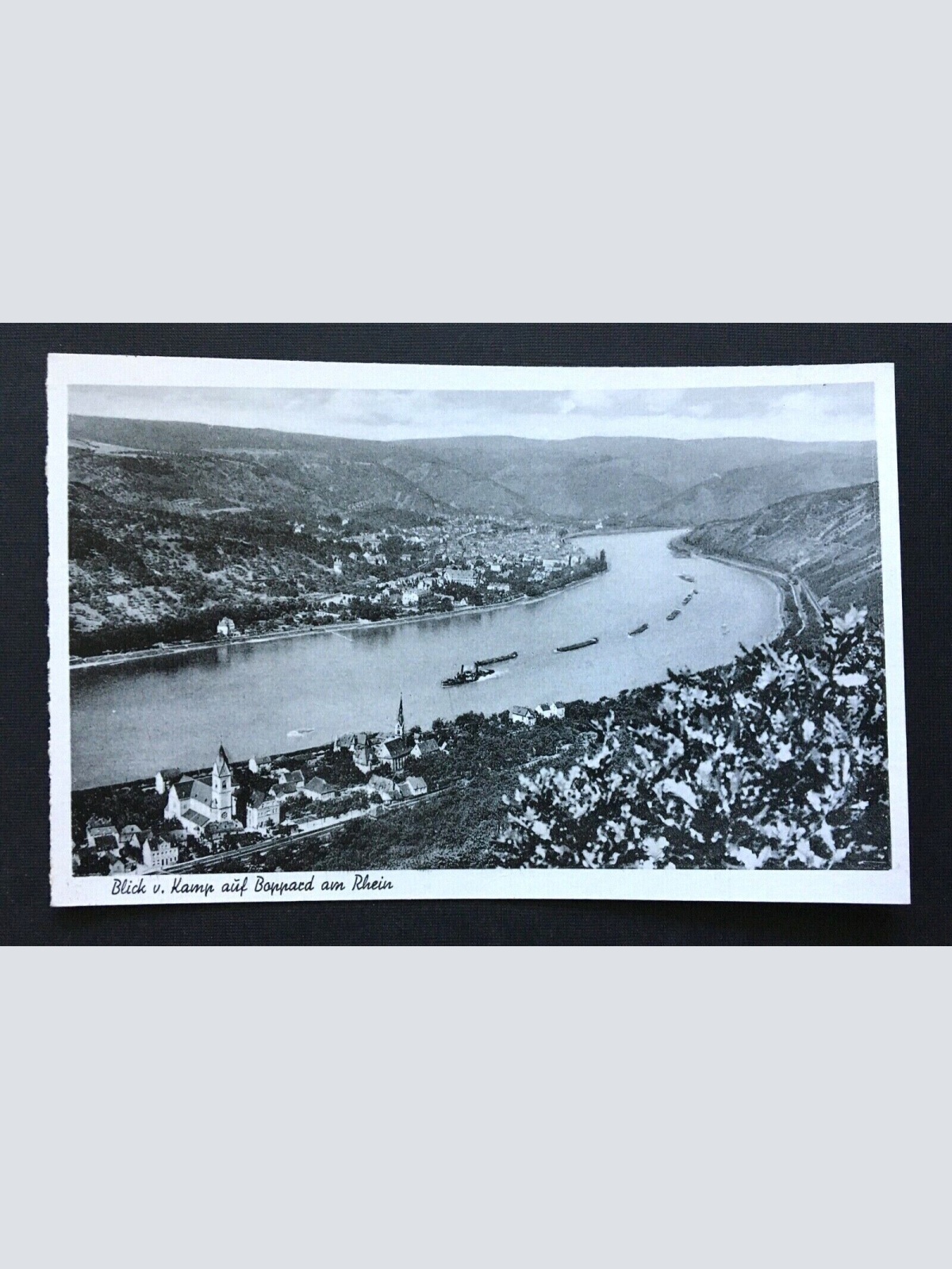 Blick v. Kamp Boppard Rhein Fluss Schiff Rheinland-Pfalz Deutschland 4006471 TH
