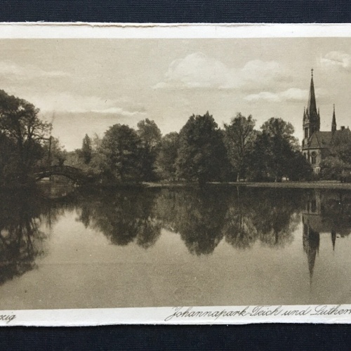 Leipzig Johannapark Teich Lutherkirche See Sachsen Deutschland 4006761 TH