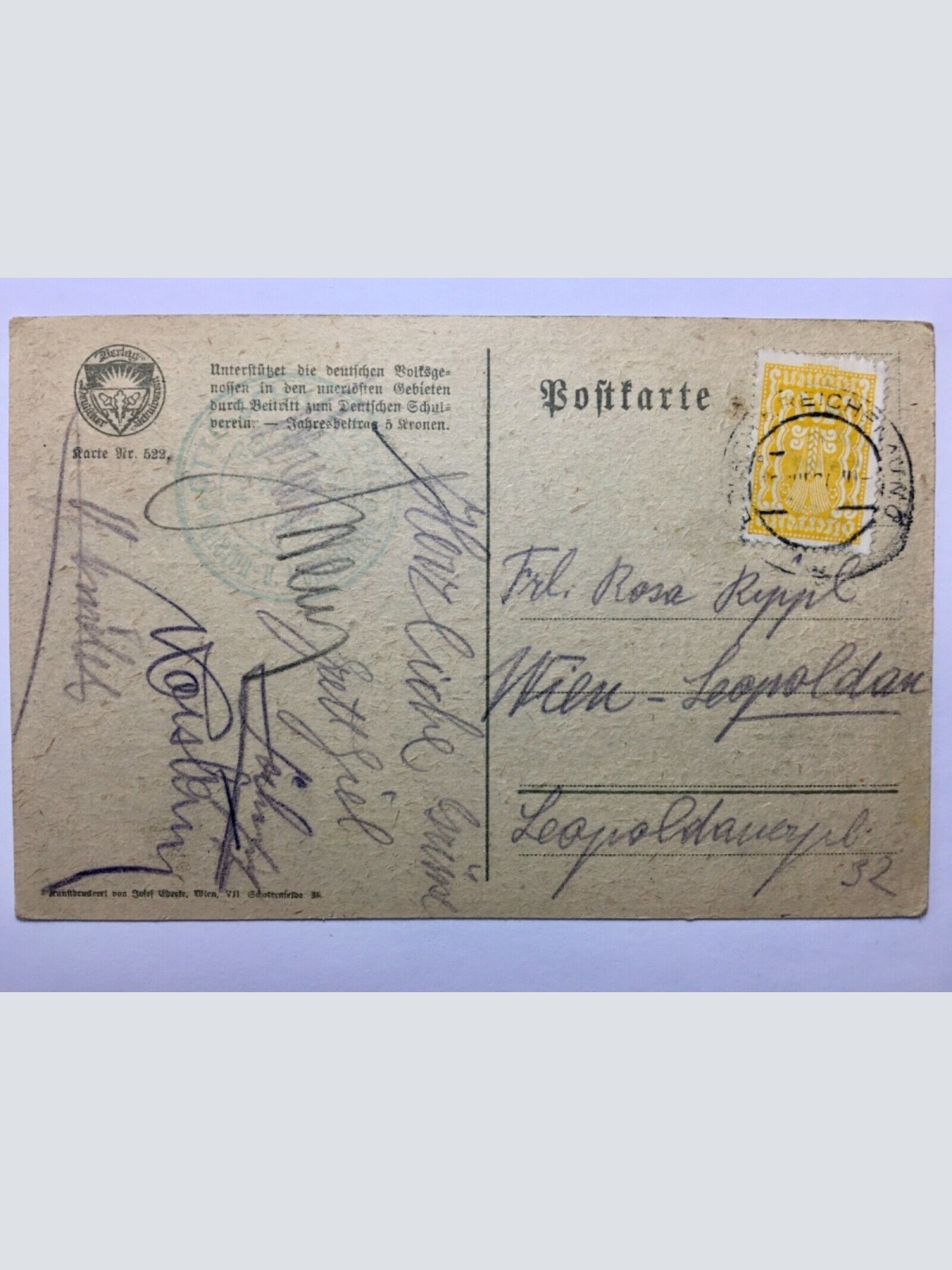 Deutscher Schulverein - Rax, Törlhaus und Schneeberg 30122 TH