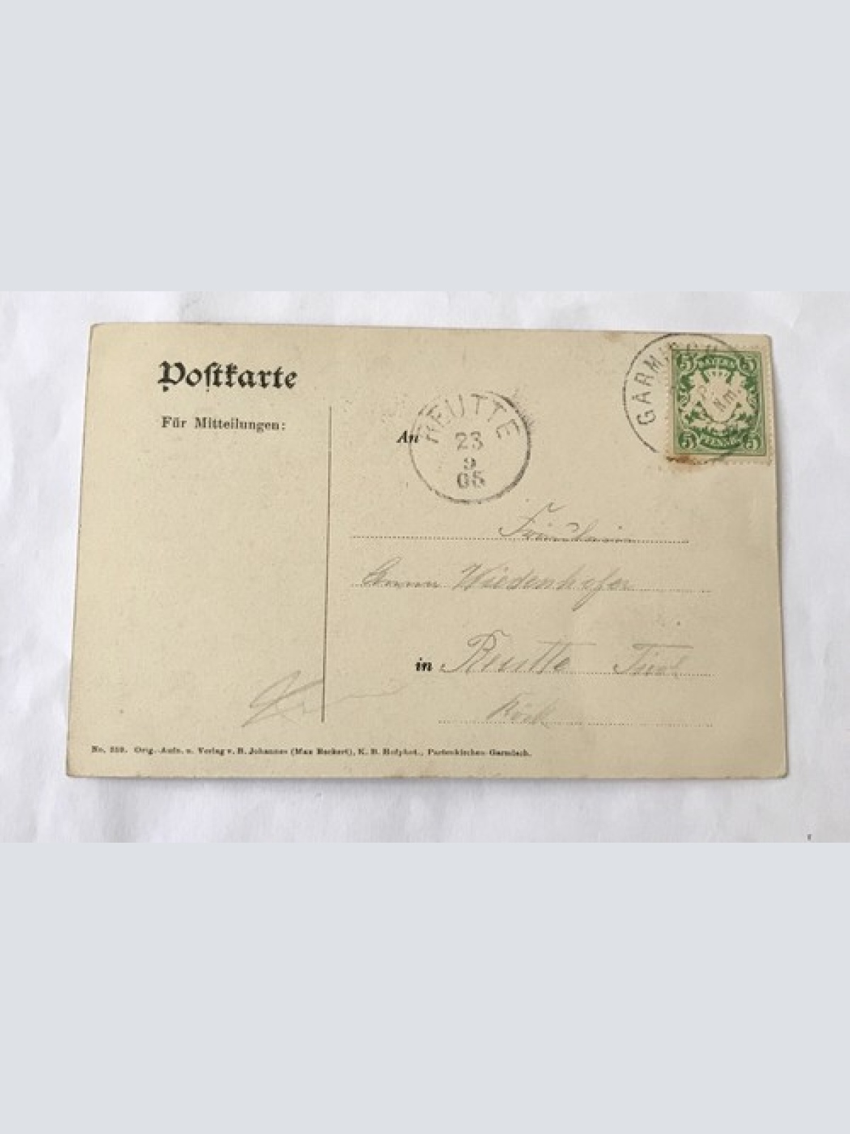 Ak, Partnachklamm, Garmisch Partenkirchen (20000 BW)