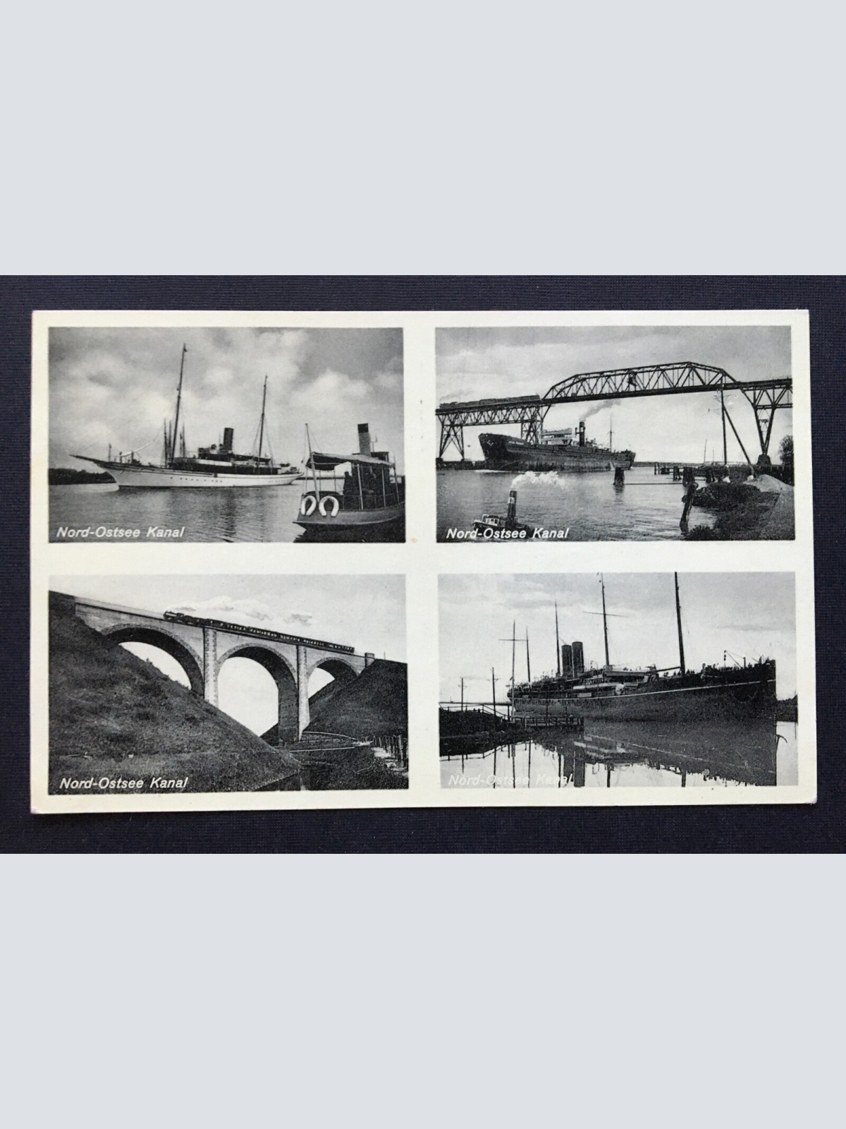 Nord-Ostsee Kanal Collage Schiff Brücke Schleswig-Holstein Deutschland 4006641TH