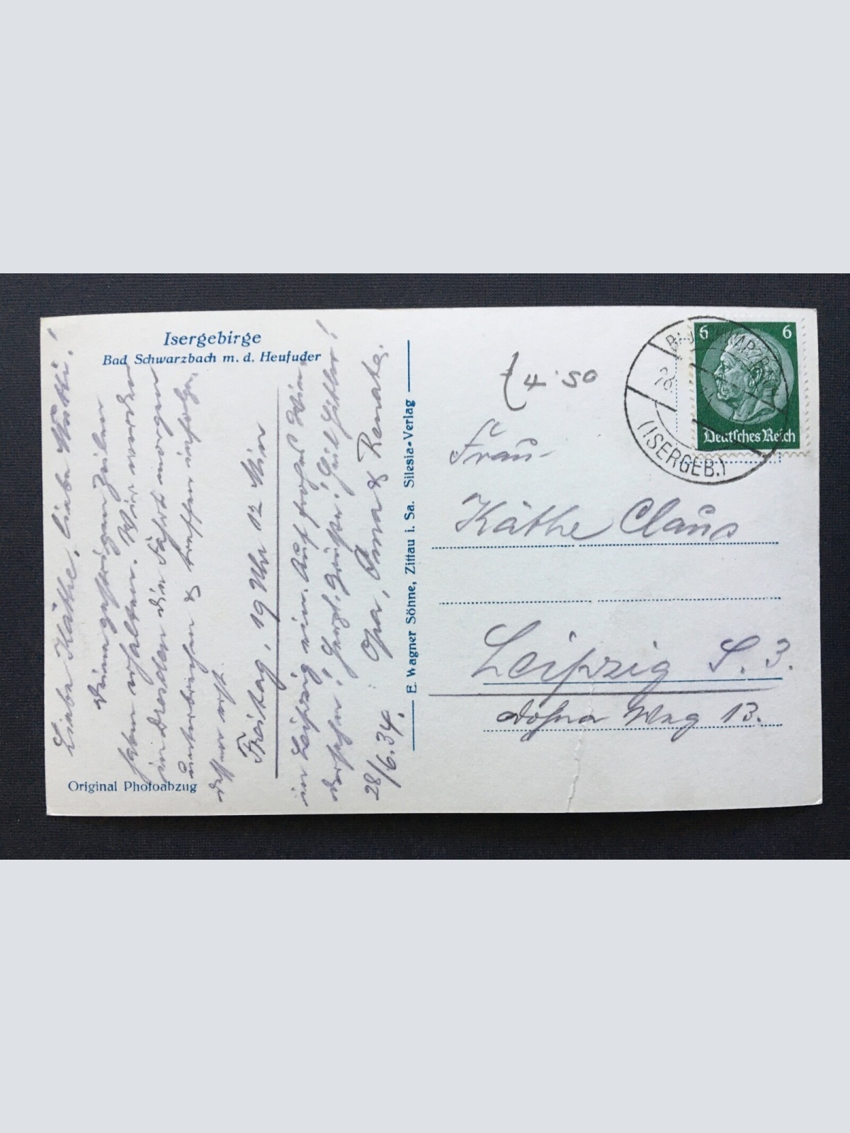 Bad Schwarzbach Czerniawa Zdrój Isergebirge Heufuder Schlesien Polen 401241 TH A