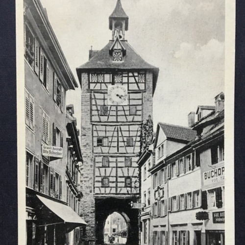 Konstanz Schnetztor Stadt Gasse Uhrturm Baden-Württemberg Deutschland 401250 THA