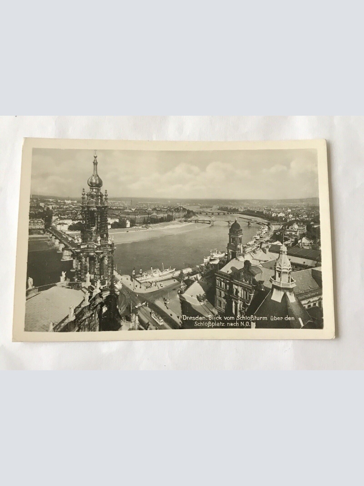 AK, Dresden, Schloßturm, Schloßplatz, (20031 BW)
