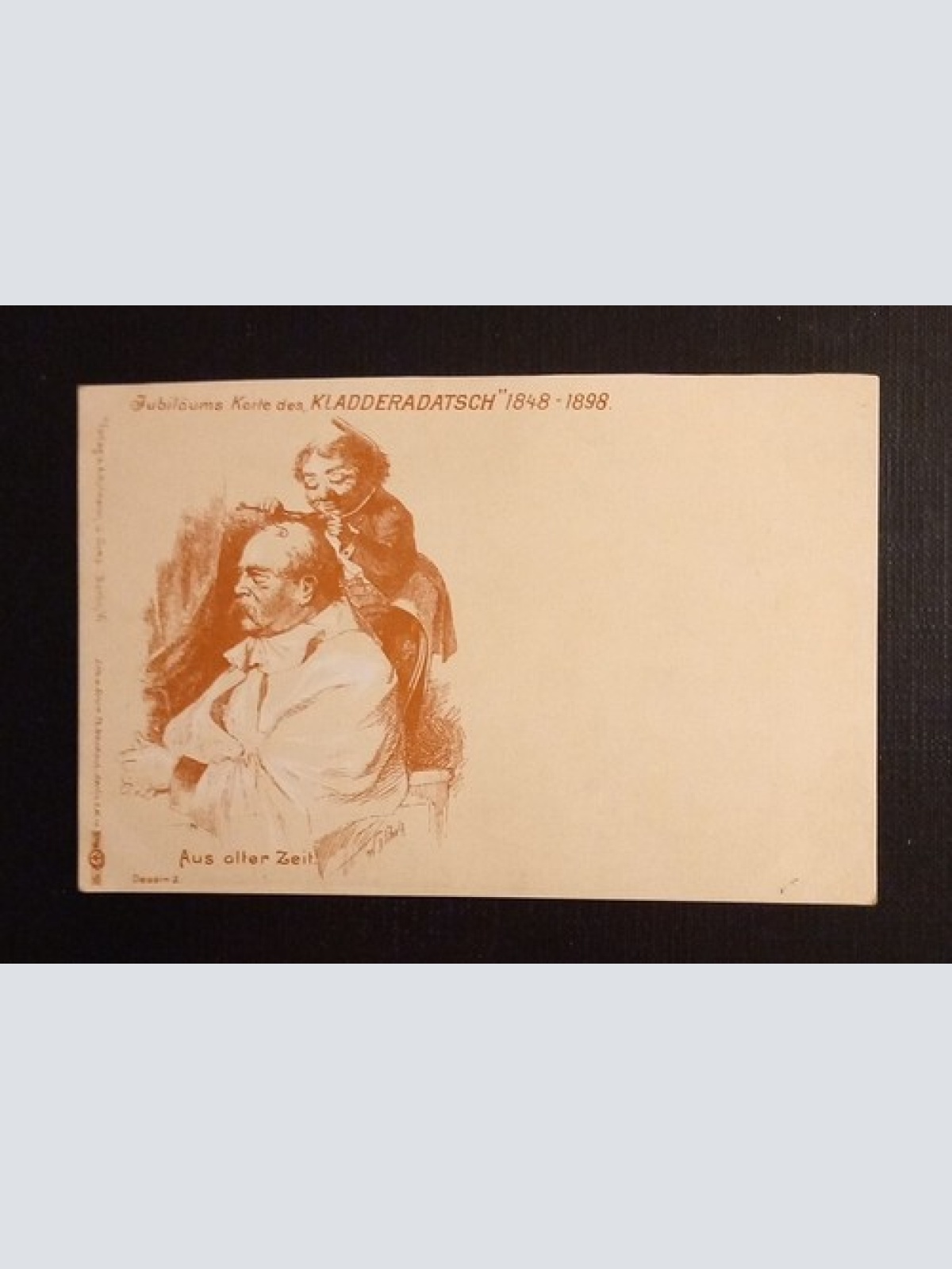 Jubiläums Karte Des Kladderadatsch Bismarck 650114 Ga E