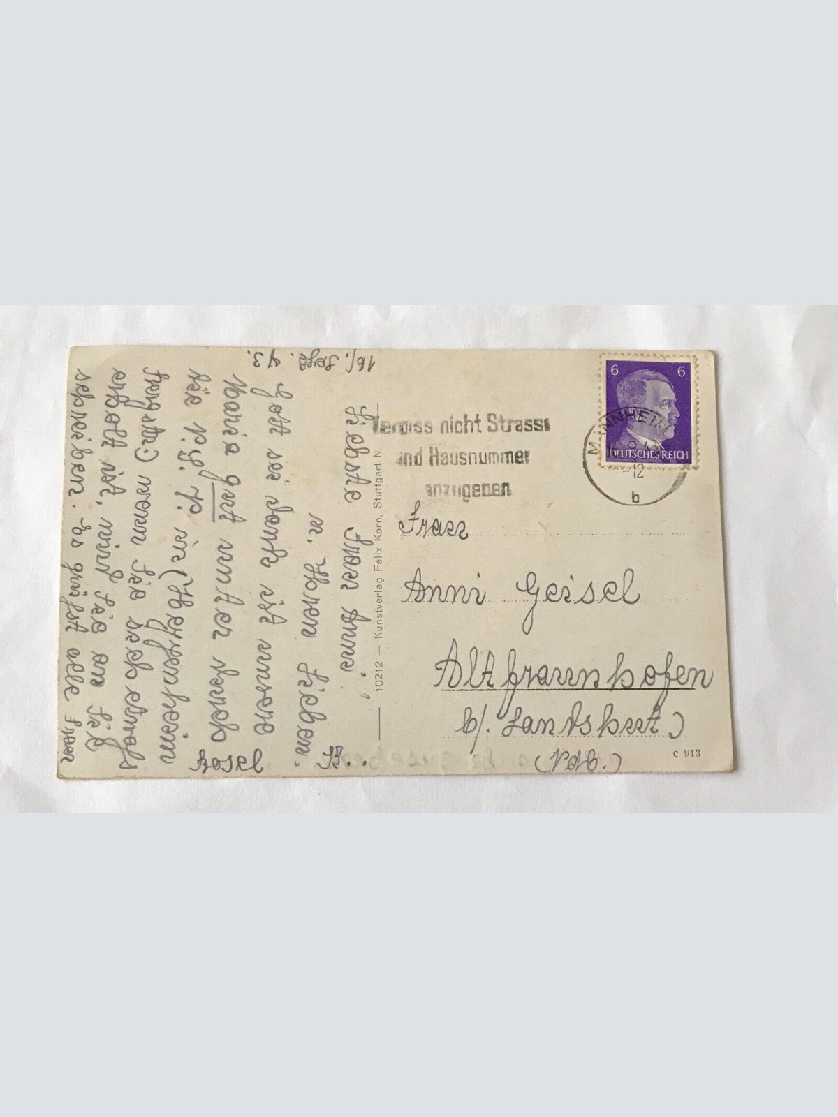 AK, Mannheim, Paradenplatz, Rathaus, Baden Württemberg (20023 BW)