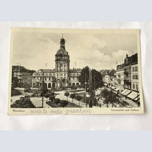 AK, Mannheim, Paradenplatz, Rathaus, Baden Württemberg (20023 BW)
