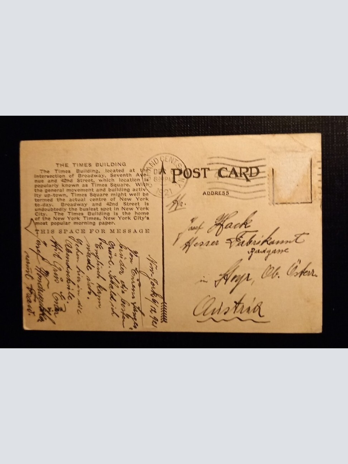 The Times Building New York City 401215 Ga E